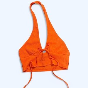 Urban Outfitters Halter Crop Top Orange